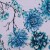 Colour: Flowers Dusty Blue - Petrol