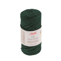 108074-14 - Macrame Glitter Yarn - Dark Green