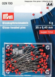 029700 - Prym Red Glass Headed Pins