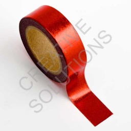 AT012 - Adhesive Washi Tape - Foil - Red