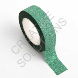 AT026 - Adhesive Washi Tape - Glitter - Green