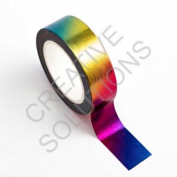 AT029 - Adhesive Washi Tape - Foil - Rainbow