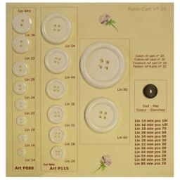 Bonfanti Buttons Permanent Collection - Card 026