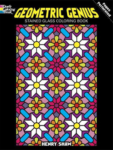 Geometric Genius Stained Glass Coloring Book - CreativeSolutionsGB.com Geometric Genius Stained Glass Coloring Book - CreativeSolutionsGB.com