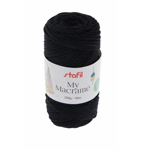 108073-24 - Macrame Yarn - Black