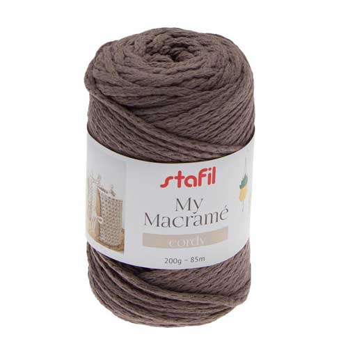 108075-06 - Macrame Cordy Yarn - Coffee