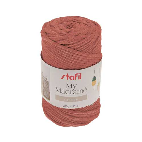 108075-28 - Macrame Cordy Yarn - Brick Red