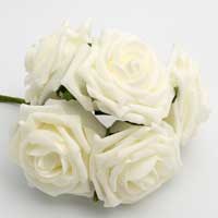 10cm Colourfast Foam Roses