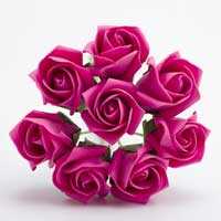 3cm Colourfast Foam Roses