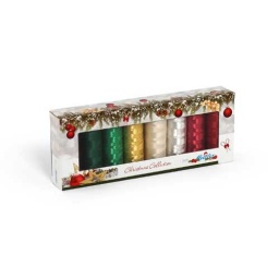Christmas-8 - Poly Sheen / Metallic Christmas Thread Set