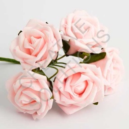 FR-0845 - Pale Pink 5cm Colourfast Foam Roses