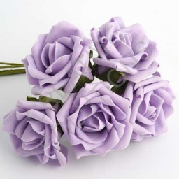 FR-0852 - Lilac 5cm Colourfast Foam Roses