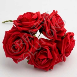 FR-0860 - Red Large 10cm Colourfast Foam Roses