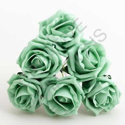 FR-0864 - Mint/Sage Green 5cm Colourfast Foam Roses