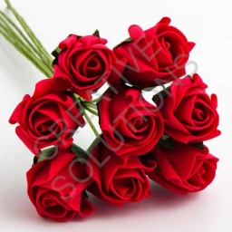 FR-0878 - Red 3cm Colourfast Foam Roses