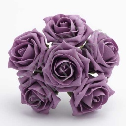 FR-0887 - Vintage Lilac 5cm Colourfast Foam Roses