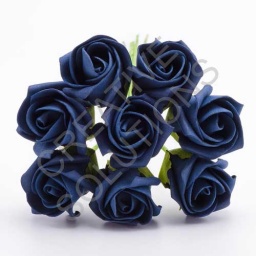 FR-0891 - Navy 3cm Colourfast Foam Roses