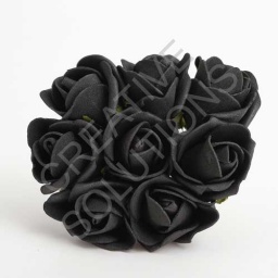FR-0899 - Black 3cm Colourfast Foam Roses