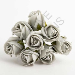 FR-0901 - Silver 3cm Colourfast Foam Roses