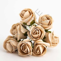 FR-0902 - Gold 3cm Colourfast Foam Roses