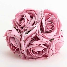 FR-0913 - Dusky Pink Large 10cm Colourfast Foam Roses