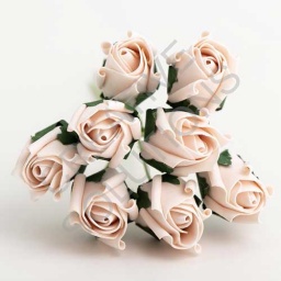 FR-0914 - Blush 3cm Colourfast Foam Roses