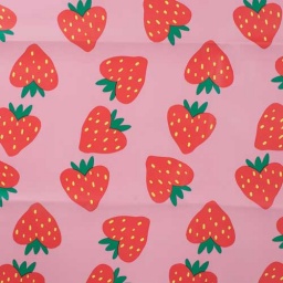 K68516-140 - Raincoat - Strawberries Pink