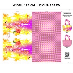 K69003-001 - Reversible Bag - Flamingo