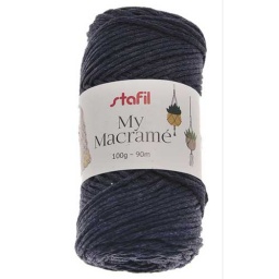 108073-11 - Macrame Yarn - Blue Melange