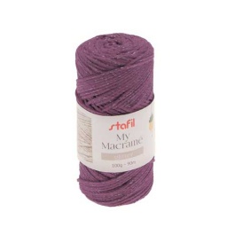 108074-26 - Macrame Glitter Yarn - Plum