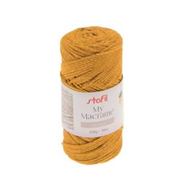 108074-27 - Macrame Glitter Yarn - Amber