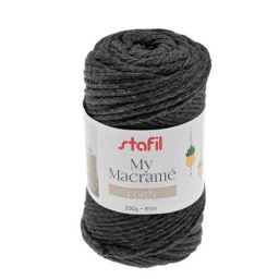 108075-12 - Macrame Cordy Yarn - Anthracite