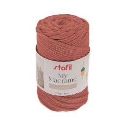 108075-28 - Macrame Cordy Yarn - Brick Red