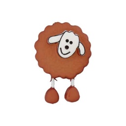 447470180020 - Sheep Button - Medium Brown