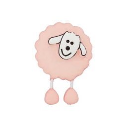 447470180046 - Sheep Button - Pale Pink - Rose
