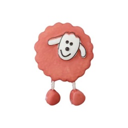 447470180056 - Sheep Button - Heather