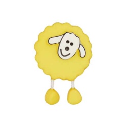 447470180381 - Sheep Button - Yellow