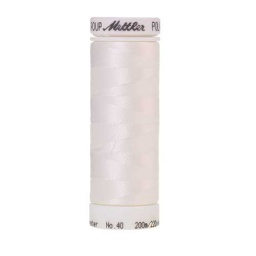 0010 - Silky White Poly Sheen Thread