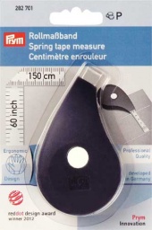 282701 - Prym Ergonomic Spring Tape Measure 150cm/60 inches