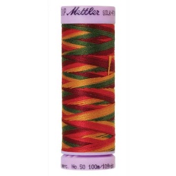 9851 - Poppy Garden  Silk Finish Cotton Multi 50 Thread