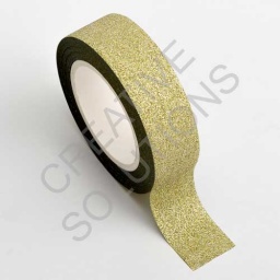 AT002 - Adhesive Washi Tape - Glitter - Gold