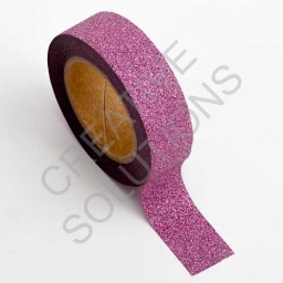 AT008 - Adhesive Washi Tape - Glitter - Rose Pink