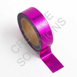 AT021 - Adhesive Washi Tape - Foil - Cerise