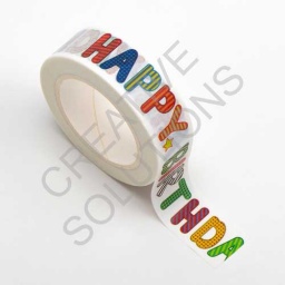 AT036 - Adhesive Washi Tape  - Happy Birthday