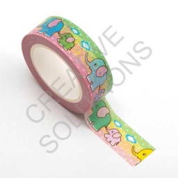 AT039 - Adhesive Washi Tape  - Cute Elephants