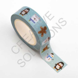 AT042 - Adhesive Washi Tape  - Cute Christmas