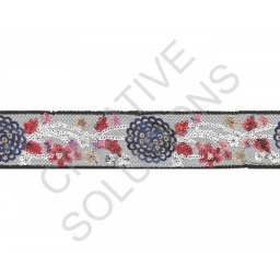 XST13 - Sequin Trim - Small Flower