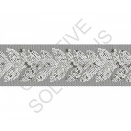 XST15 - Sequin Trim - Leaves