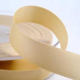 Cream Double Face Satin Ribbon