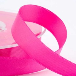 Hot Pink Double Face Satin Ribbon